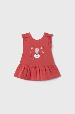 Zdjęcie produktu Mayoral Newborn sukienka niemowlęca kolor czerwony mini rozkloszowana