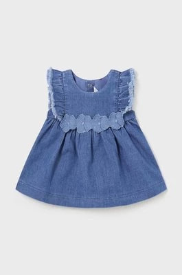 Zdjęcie produktu Mayoral Newborn sukienka niemowlęca kolor niebieski mini rozkloszowana
