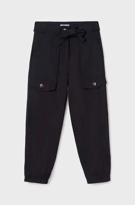 Zdjęcie produktu Mayoral spodnie dziecięce kolor czarny gładkie