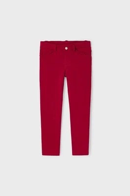 Zdjęcie produktu Mayoral spodnie dziecięce kolor czerwony gładkie