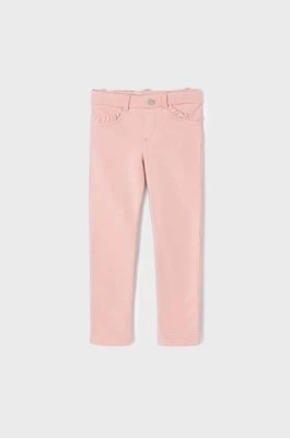 Zdjęcie produktu Mayoral spodnie dziecięce kolor różowy gładkie