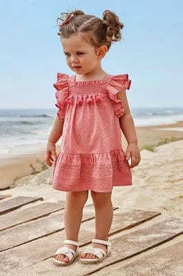 Zdjęcie produktu Mayoral sukienka bawełniana niemowlęca kolor różowy mini prosta