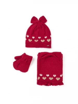 Zdjęcie produktu Mayoral Zestaw czapka, szalik i rękawiczki 10.536 Czerwony
