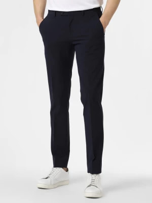 Zdjęcie produktu Mc Earl Męskie spodnie od garnituru modułowego Mężczyźni Slim Fit Sztuczne włókno niebieski jednolity,