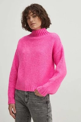 Zdjęcie produktu Medicine sweter damski kolor różowy z półgolfem