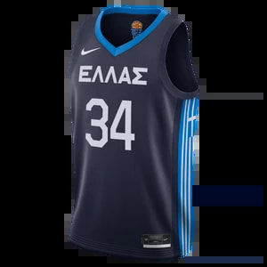 Zdjęcie produktu Męska koszulka do koszykówki Greece (Road) Nike Limited - Niebieski