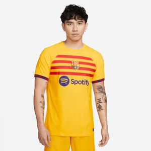 Zdjęcie produktu Męska koszulka piłkarska Nike Dri-FIT ADV FC Barcelona Match 2023/24 (wersja czwarta) - Żółty