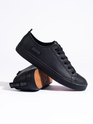 Zdjęcie produktu Męskie trampki czarne z ekologicznej skóry BIG STAR KK174009 Big Star Shoes