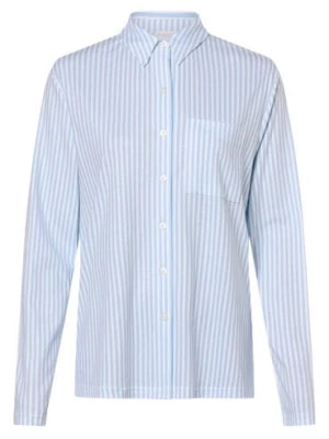 Zdjęcie produktu Mey Damska koszulka do piżamy Kobiety Bawełna niebieski|biały w paski,
