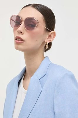 Zdjęcie produktu Michael Kors okulary przeciwsłoneczne damskie kolor różowy
