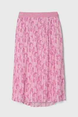Zdjęcie produktu Michael Kors spódnica dziecięca kolor różowy midi rozkloszowana