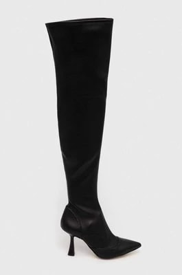 Zdjęcie produktu MICHAEL Michael Kors kozaki Clara damskie kolor czarny na szpilce 40F3CLMB5L