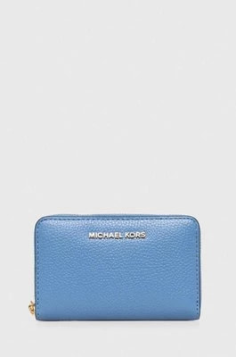 Zdjęcie produktu MICHAEL Michael Kors portfel skórzany damski kolor niebieski