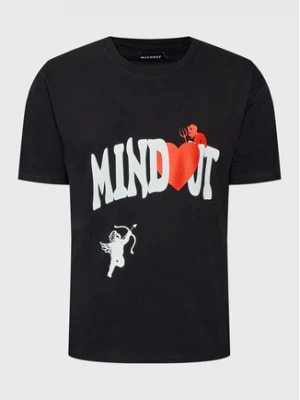 Zdjęcie produktu Mindout T-Shirt Unisex Heart Czarny Oversize
