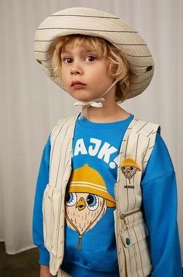 Zdjęcie produktu Mini Rodini kapelusz bawełniany dziecięcy Feather hike kolor biały bawełniany