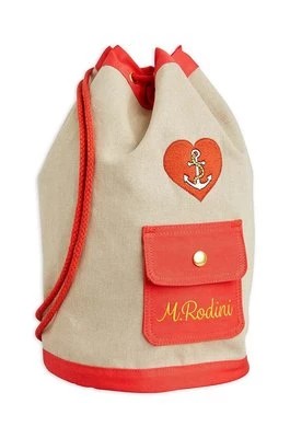 Zdjęcie produktu Mini Rodini plecak dziecięcy kolor beżowy duży z nadrukiem