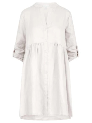 Zdjęcie produktu mint & mia Lniana sukienka w kolorze białym rozmiar: 44
