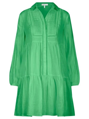 Zdjęcie produktu mint & mia Lniana sukienka w kolorze zielonym rozmiar: 38