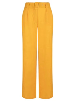Zdjęcie produktu mint & mia Lniane spodnie w kolorze pomarańczowym rozmiar: 42