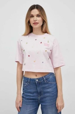Zdjęcie produktu Miss Sixty t-shirt bawełniany kolor różowy