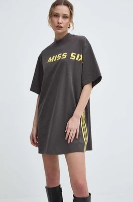 Zdjęcie produktu Miss Sixty t-shirt z domieszką jedwabiu SJ5500 S/S kolor brązowy 6L1SJ5500000