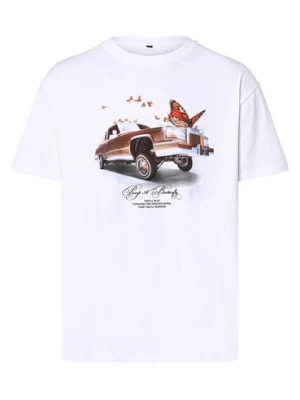 Zdjęcie produktu Mister Tee T-shirt męski Mężczyźni Bawełna biały nadruk,