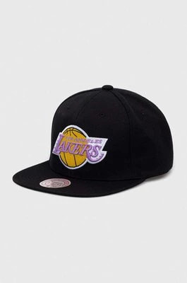 Zdjęcie produktu Mitchell&Ness czapka z daszkiem Los Angeles Lakers kolor czarny z aplikacją