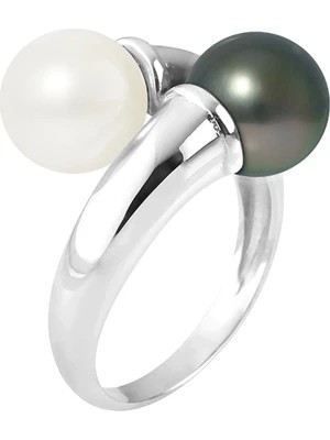 Zdjęcie produktu Mitzuko Srebrny pierścionek z perłami rozmiar: 52