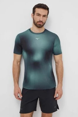 Zdjęcie produktu Mizuno t-shirt do biegania Core Graphic kolor turkusowy wzorzysty J2GAB010