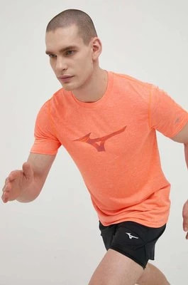 Zdjęcie produktu Mizuno t-shirt do biegania Core RB kolor pomarańczowy z nadrukiem