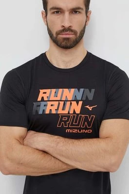 Zdjęcie produktu Mizuno t-shirt do biegania Core Run kolor czarny z nadrukiem J2GAB008