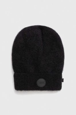 Zdjęcie produktu MMC STUDIO czapka wełniana kolor czarny z grubej dzianiny wełniana