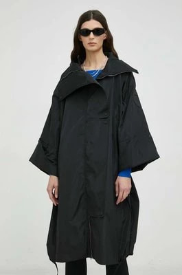 Zdjęcie produktu MMC STUDIO płaszcz damski kolor czarny przejściowy oversize