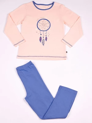 Zdjęcie produktu mon P´tit Dodo Piżama w kolorze jasnoróżowo-niebieskim rozmiar: 104