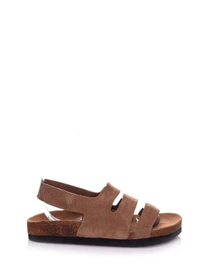 Zdjęcie produktu Moosefield Skórzane sandały w kolorze jasnobrązowym rozmiar: 39