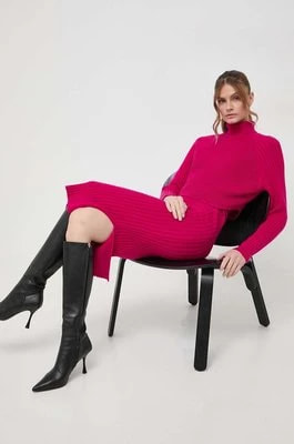 Zdjęcie produktu Morgan sukienka i sweter kolor różowy midi dopasowana