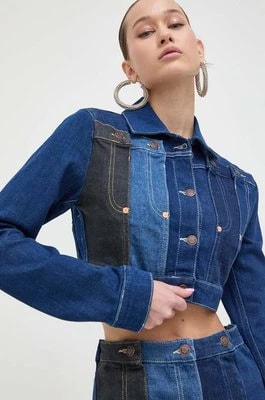 Zdjęcie produktu Moschino Jeans kurtka jeansowa damska kolor niebieski przejściowa