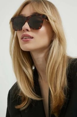 Zdjęcie produktu Moschino okulary przeciwsłoneczne damskie kolor brązowy