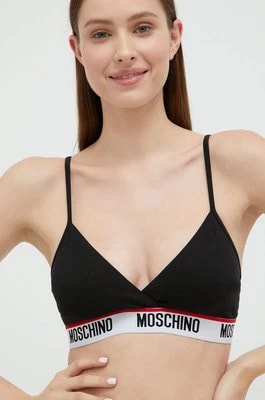 Zdjęcie produktu Moschino Underwear biustonosz kolor czarny gładki