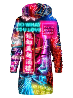 Zdjęcie produktu Mr GUGU & MISS GO Sukienka dresowa "Street Neon Oversize" ze wzorem rozmiar: S