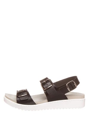 Zdjęcie produktu MUBB Skórzane sandały w kolorze czarnym rozmiar: 36