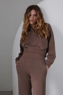 Zdjęcie produktu MUUV. bluza bawełniana Fin Cotton damska kolor brązowy gładka
