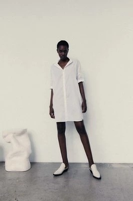 Zdjęcie produktu MUUV. sukienka bawełniana Beach Shirt kolor biały mini prosta