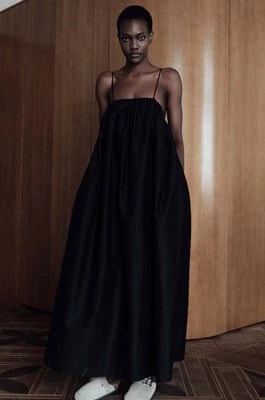 Zdjęcie produktu MUUV. sukienka kolor czarny midi rozkloszowana
