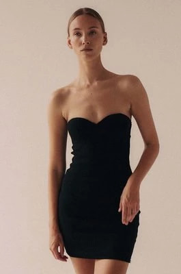 Zdjęcie produktu MUUV. sukienka kolor czarny mini dopasowana