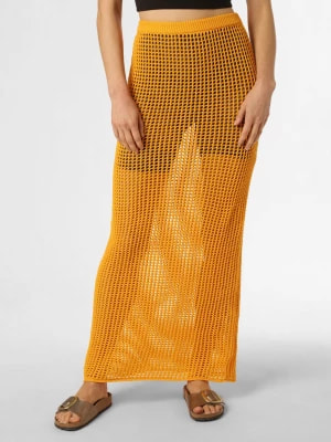 Zdjęcie produktu NA-KD Spódnica damska Kobiety Bawełna pomarańczowy jednolity,