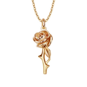 Zdjęcie produktu Naszyjnik srebrny pozłacany - róża - Rosarium Rosarium - Biżuteria YES