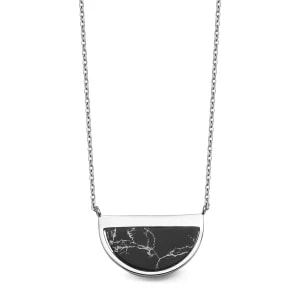 Zdjęcie produktu Naszyjnik srebrny z howlitem - Talisman Talisman - Biżuteria YES