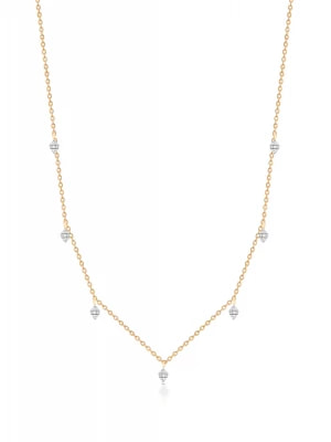 Zdjęcie produktu W.KRUK - Naszyjnik złoty bicolor z diamentami