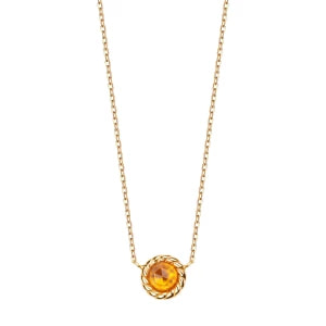 Zdjęcie produktu Naszyjnik złoty z cytrynem - Dolce Oro Dolce Oro - Biżuteria YES